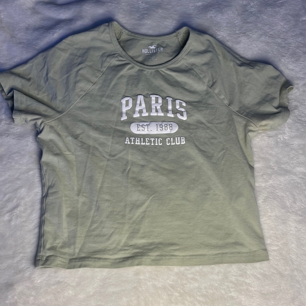 Paris green holister crop top